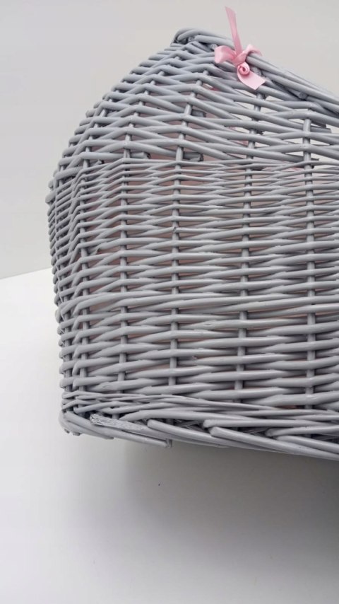 Clair de Lune kosz mojżesza Waffle Grey Wicker Noah róż Clair de Lune kosz mojżesza Waffle Grey Wicker Noah róż