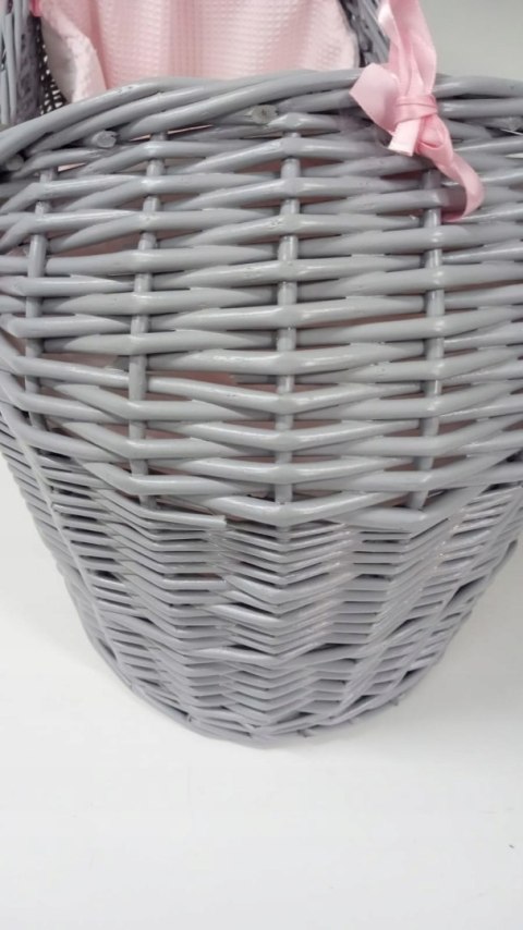 Clair de Lune kosz mojżesza Waffle Grey Wicker Noah róż Clair de Lune kosz mojżesza Waffle Grey Wicker Noah róż