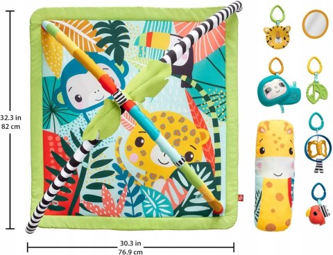 Fisher-Price mata edukacyjna 3w1 Tropikalny Las Fisher-Price mata edukacyjna 3w1 Tropikalny Las