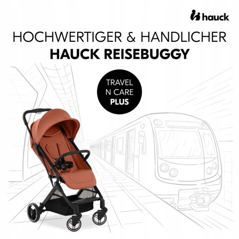 Hauck Travel N Care Plus Wózek spacerowy do 25kg Cork Hauck Travel N Care Plus Wózek spacerowy do 25kg Cork