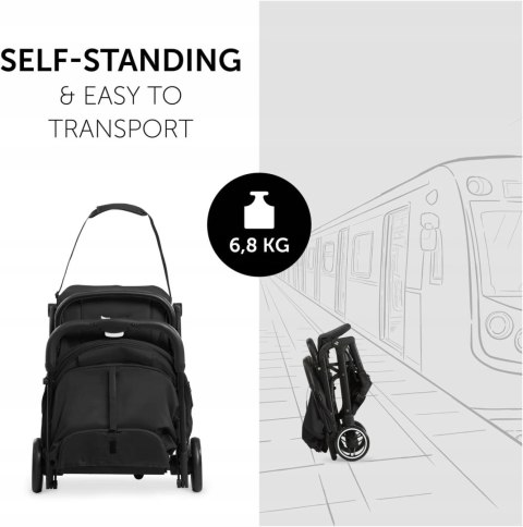 Hauck Travel N Care Wózek spacerowy do 25kg Black Hauck Travel N Care Wózek spacerowy do 25kg Black