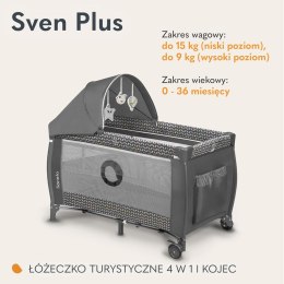 Łóżeczko turystyczne Lionelo Sven Plus 2w1