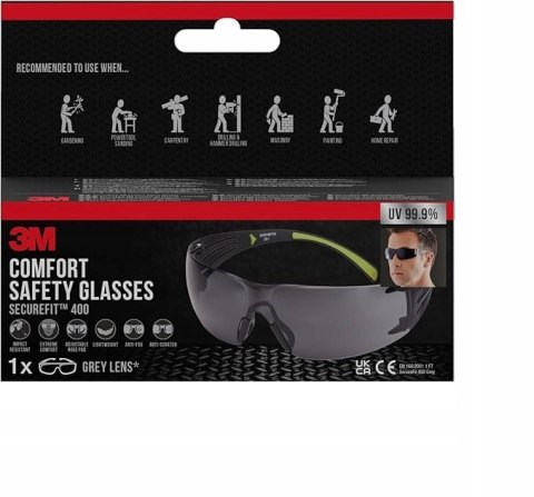 Okulary Ochronne Robocze SF400GC1 3M Okulary Ochronne Robocze SF400GC1 3M