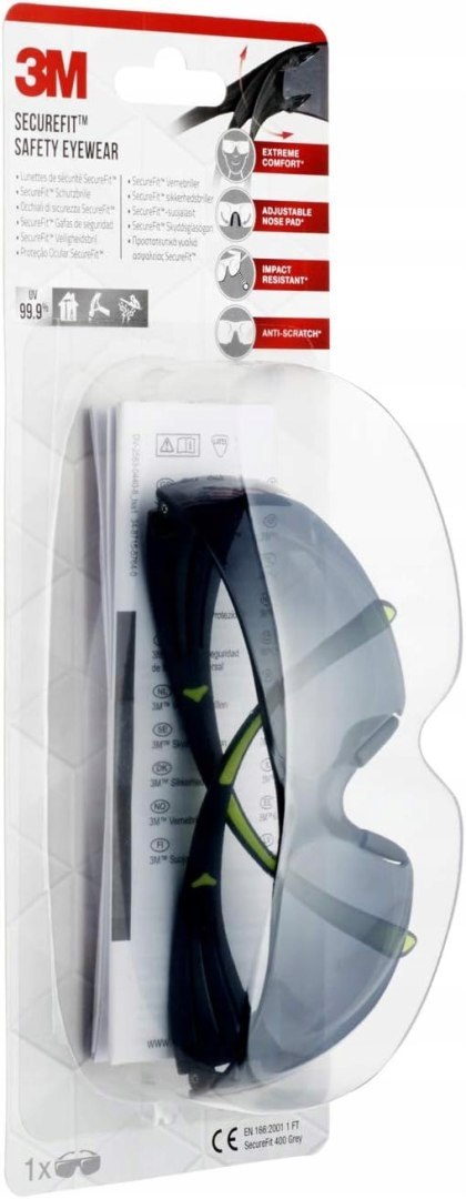 Okulary Ochronne Robocze SF400GC1 3M Okulary Ochronne Robocze SF400GC1 3M