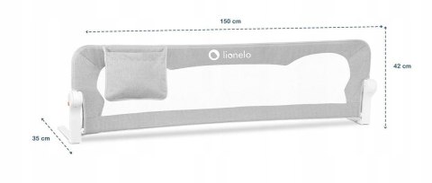 Barierka ochronna do łóżka Lionelo EVA 150 cm Barierka ochronna do łóżka Lionelo EVA 150 cm