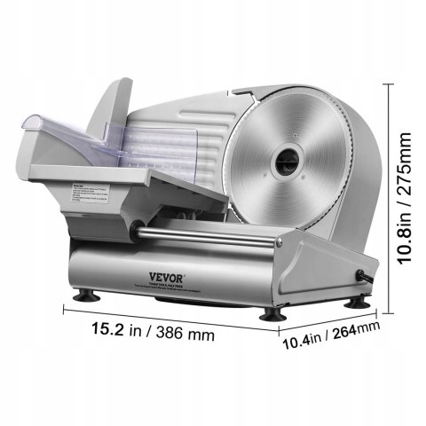 VEVOR Krajalnica Do Mięsa Mocny Silnik 180 W Szybkie Krojenie 0-15MM VEVOR Krajalnica Do Mięsa Mocny Silnik 180 W Szybkie Krojenie 0-15MM