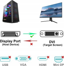 BENFEI DisplayPort na DVI, 1,8 m