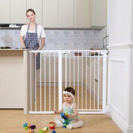 Barierka na schody Comomy rozporowa biała 75-124 cm