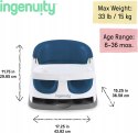 Ingenuity Krzesełko z tacką, podwyższenie, niebieskie