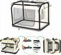VOUNOT SKŁADANA TORBA PODRÓŻNA TRANSPORTER DLA ZWIERZĄT KOTA PSA 60x44x44cm