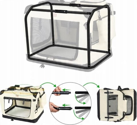 VOUNOT SKŁADANA TORBA PODRÓŻNA TRANSPORTER DLA ZWIERZĄT KOTA PSA 60x44x44cm VOUNOT SKŁADANA TORBA PODRÓŻNA TRANSPORTER DLA ZWIERZĄT KOTA PSA 60x44x44cm