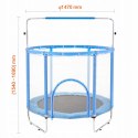 Vevor Trampolina Dla Dzieci z Siatką 147cm regulowana