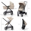 Wózek wielofunkcyjny 3w1 Kinderkraft NEWLY beżowy