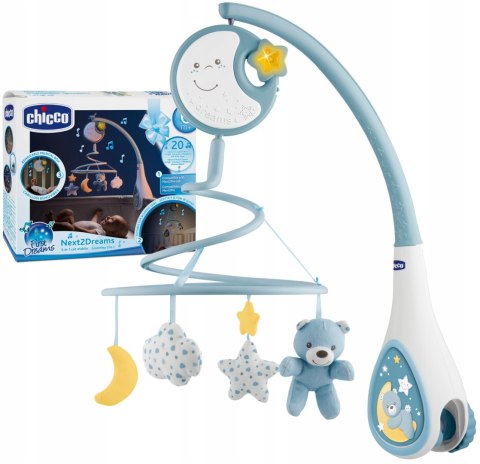 Chicco First Dreams Karuzela na łóżeczko Next2Dreams 3w1 niebieska Chicco First Dreams Karuzela na łóżeczko Next2Dreams 3w1 niebieska
