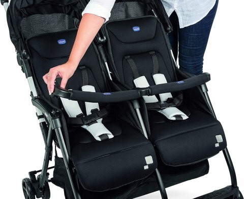 Chicco ohlala twin wózek podwójny bliźniaczy Black Chicco ohlala twin wózek podwójny bliźniaczy Black