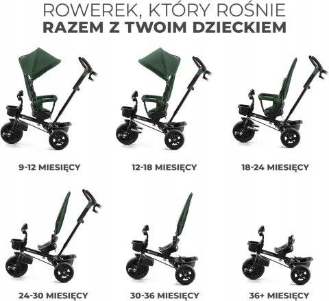 ROWEREK TRÓJKOŁOWY Aston Kinderkraft Zielony ROWEREK TRÓJKOŁOWY Aston Kinderkraft Zielony