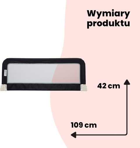 Barierka zabezpieczająca na łóżko Safety 1st Grey Barierka zabezpieczająca na łóżko Safety 1st Grey