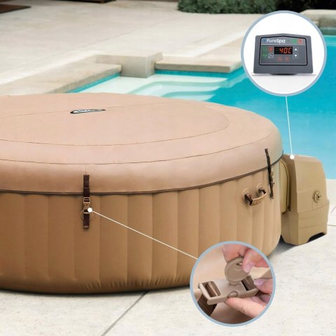PURE SPA zestaw do masażu bąbelkowego Intex 28426 EX 196X71 cm PURE SPA zestaw do masażu bąbelkowego Intex 28426 EX 196X71 cm