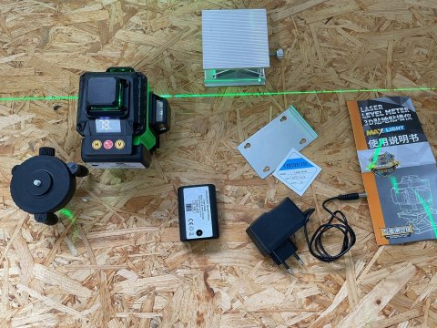 Poziomica Lasera Krzyżowego, 4 X 360° Cztery Przełączane Linie Płaszczyzn Poziomica Lasera Krzyżowego, 4 X 360° Cztery Przełączane Linie Płaszczyzn
