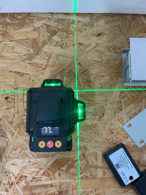 Poziomica Lasera Krzyżowego, 4 X 360° Cztery Przełączane Linie Płaszczyzn Poziomica Lasera Krzyżowego, 4 X 360° Cztery Przełączane Linie Płaszczyzn