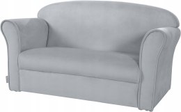 SOFA Dla Dzieci ROBA LIL WELUROWA JASNO-SZARA