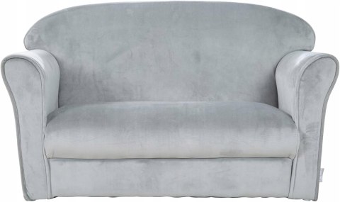SOFA Dla Dzieci ROBA LIL WELUROWA JASNO-SZARA SOFA Dla Dzieci ROBA LIL WELUROWA JASNO-SZARA
