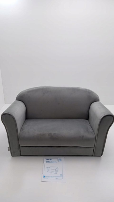 SOFA Dla Dzieci ROBA LIL WELUROWA JASNO-SZARA SOFA Dla Dzieci ROBA LIL WELUROWA JASNO-SZARA