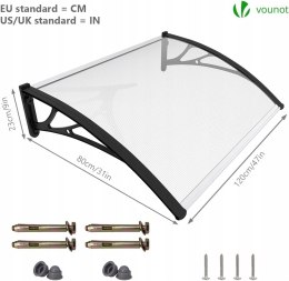 Daszek nad drzwi Vounot 80 cm x 120 cm