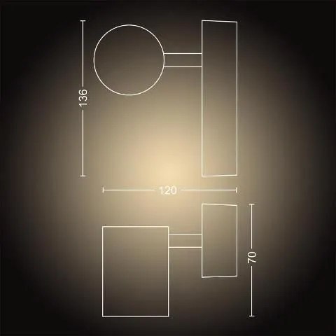 Kinkiet Philips hue biały GU10 5,5 W Kinkiet Philips hue biały GU10 5,5 W