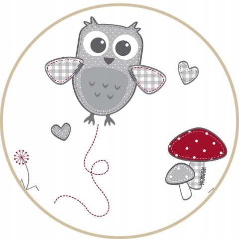 ROBA KOMBI Łóżeczko Adam and Owl 140x70CM białe ROBA KOMBI Łóżeczko Adam and Owl 140x70CM białe