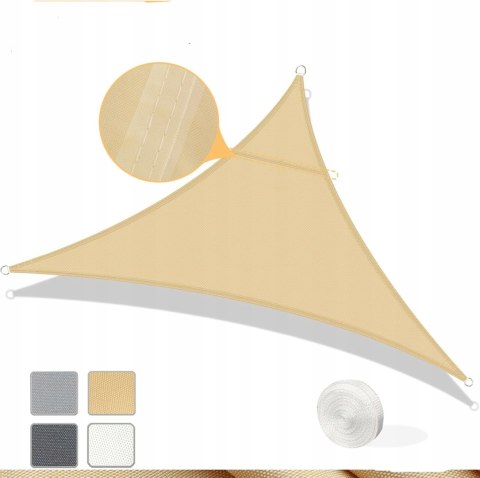 AXT SHADE Żagiel przeciwsłoneczny wodoszczelny trójkątny 3 x 3 x 3m AXT SHADE Żagiel przeciwsłoneczny wodoszczelny trójkątny 3 x 3 x 3m