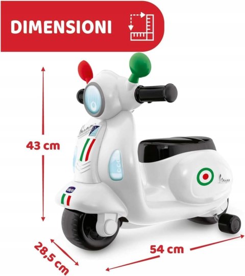 Chicco Vespa Skuter jeździk dziecięcy Chicco Vespa Skuter jeździk dziecięcy