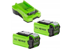 GREENWORKS AKUMULATOR 2szt + ładowarka