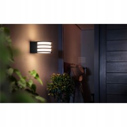 Kinkiet zewnętrzny ogrodowy Lucca grafitowy IP44 E27 Philips Hue