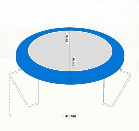 Ultrasport 366 cm FT12 Duża XXL Trampolina ogrodowa Ultrasport 366 cm FT12 Duża XXL Trampolina ogrodowa