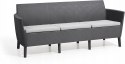 Keter Salemo 3-osobowa sofa ogrodowa, poduszki w zestawie