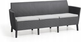 Keter Salemo 3-osobowa sofa ogrodowa, poduszki w zestawie