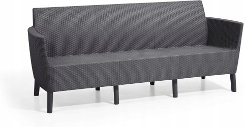 Keter Salemo 3-osobowa sofa ogrodowa, poduszki w zestawie Keter Salemo 3-osobowa sofa ogrodowa, poduszki w zestawie