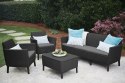 Keter Salemo 3-osobowa sofa ogrodowa, poduszki w zestawie