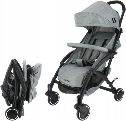 Niania Kompaktowy Wózek Spacerowy Lili Grey Niania Kompaktowy Wózek Spacerowy Lili Grey