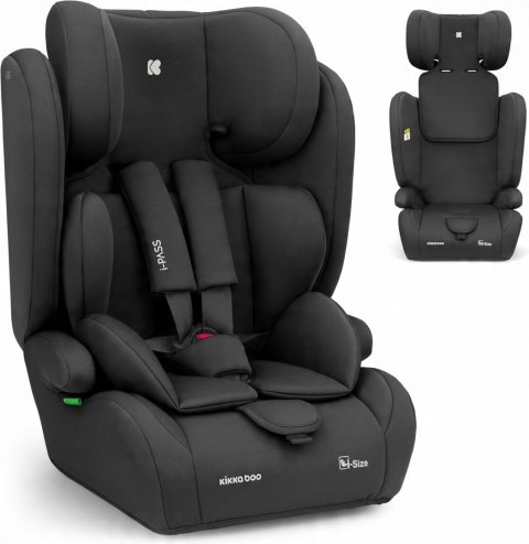 Fotelik samochodowy Kikkaboo i-Pass 76-150 cm czarny Fotelik samochodowy Kikkaboo i-Pass 76-150 cm czarny
