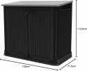 Keter Black Store It Out Midi, 132 x 71 x 113 cm