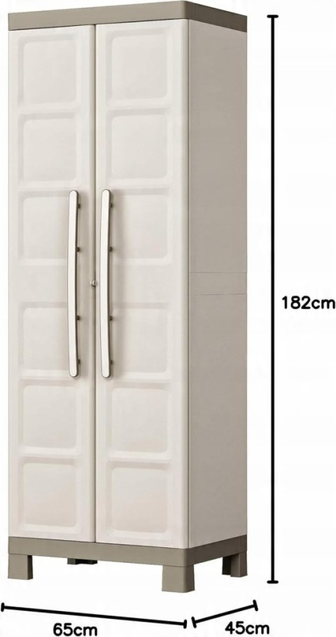 Keter Excellence Szafa, Beżowy, 45 x 65 x 182 cm Keter Excellence Szafa, Beżowy, 45 x 65 x 182 cm