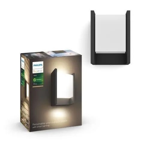 Kinkiet ogrodowy Philips hue Arbour czarny zintegrowane źródło LED Kinkiet ogrodowy Philips hue Arbour czarny zintegrowane źródło LED