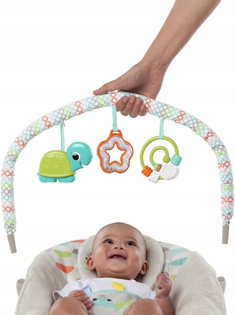 Leżaczek wibracyjny Bright Starts szary Leżaczek wibracyjny Bright Starts szary