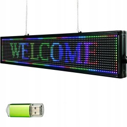 Panel LED do reklam VEVOR 101x20x5cm