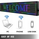 Panel LED do reklam VEVOR 101x20x5cm