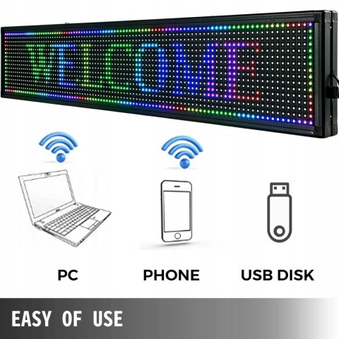 Panel LED do reklam VEVOR 101x20x5cm Panel LED do reklam VEVOR 101x20x5cm