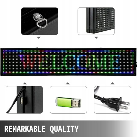 Panel LED do reklam VEVOR 101x20x5cm Panel LED do reklam VEVOR 101x20x5cm