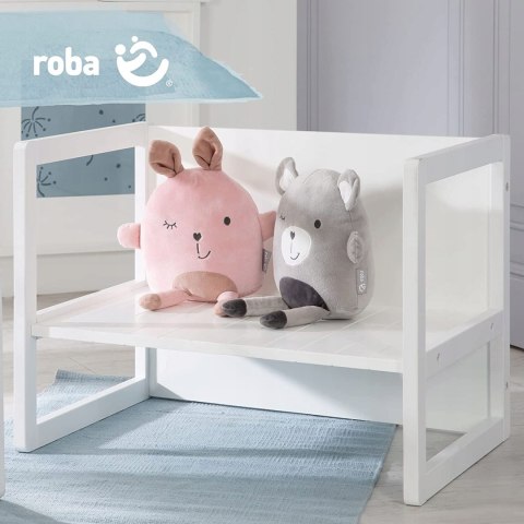 Roba ławka 2w1 stolik dla malucha drewno białe Roba ławka 2w1 stolik dla malucha drewno białe